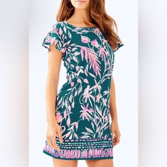 NWOT Lilly Pulitzer Marah Dress Tidal Wave It’s Prime Time Engineered Sz S - Picture 1 of 7